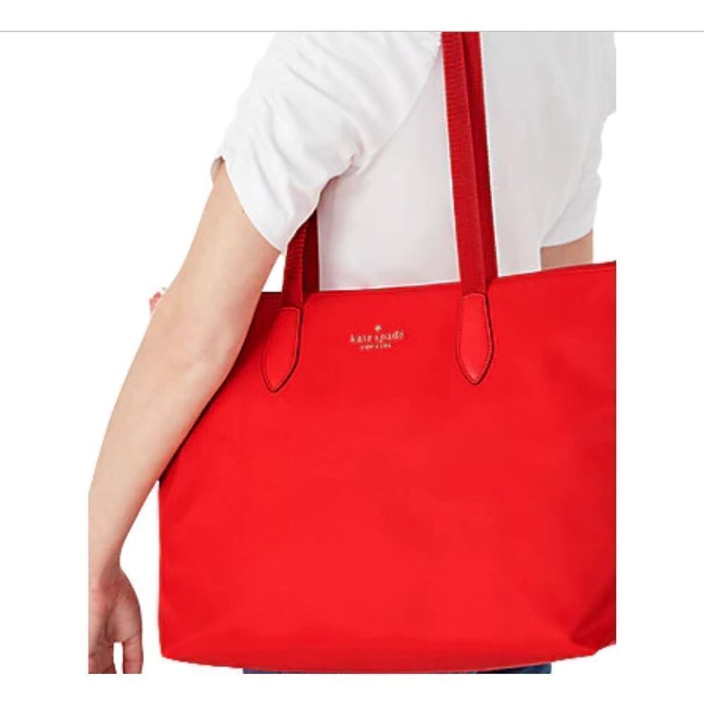 Kate Spade New York Red Current Jam Mel Packable Tote Shoulder Bag